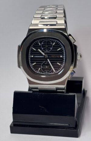 SEIKO MOD NAUTILUS CHRONOGRAPH "BLACK"