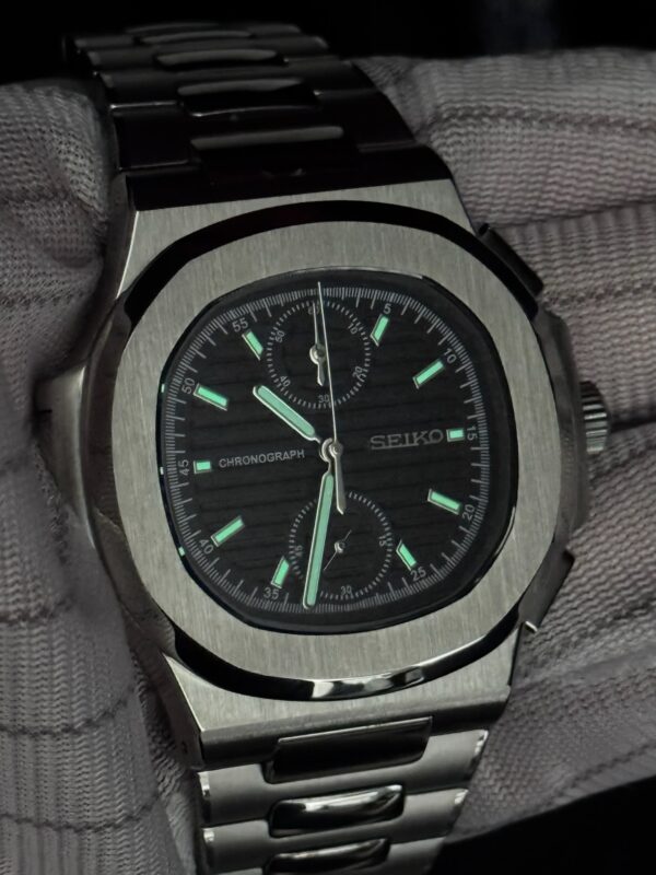 SEIKO MOD NAUTILUS CHRONOGRAPH "BLACK"