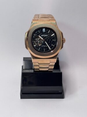 SEIKO MOD NAUTILUS OPEN HEART “BLACK WAVES”