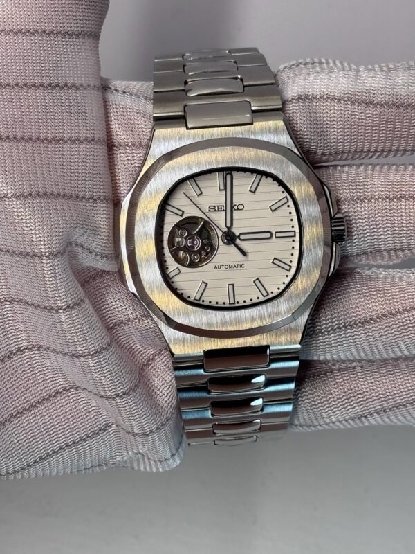 SEIKO MOD NAUTILUS "WHITE OPENHEART"