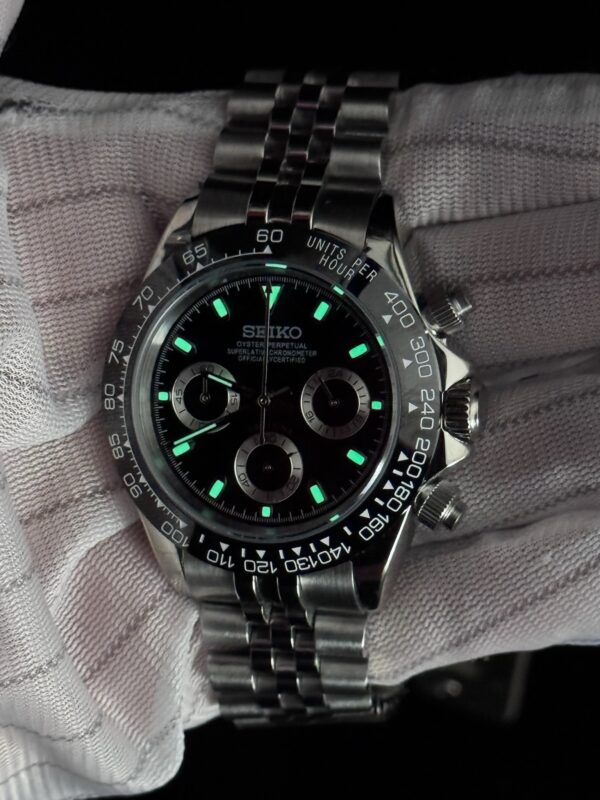 SEIKO MOD DAYTONA "BLACK"