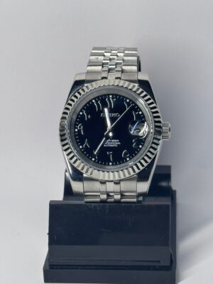SEIKO MOD DATEJUST “ARABIC BLACK"