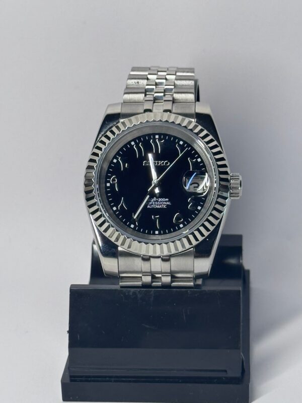 SEIKO MOD DATEJUST “ARABIC BLACK"
