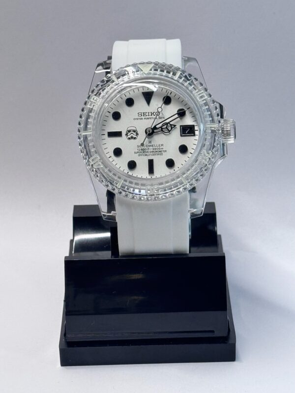 SEIKO MOD "TRANSPARENT STAR WARS WHITE"