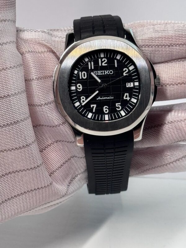 SEIKO MOD AQUANAUT "SILVER & BLACK"
