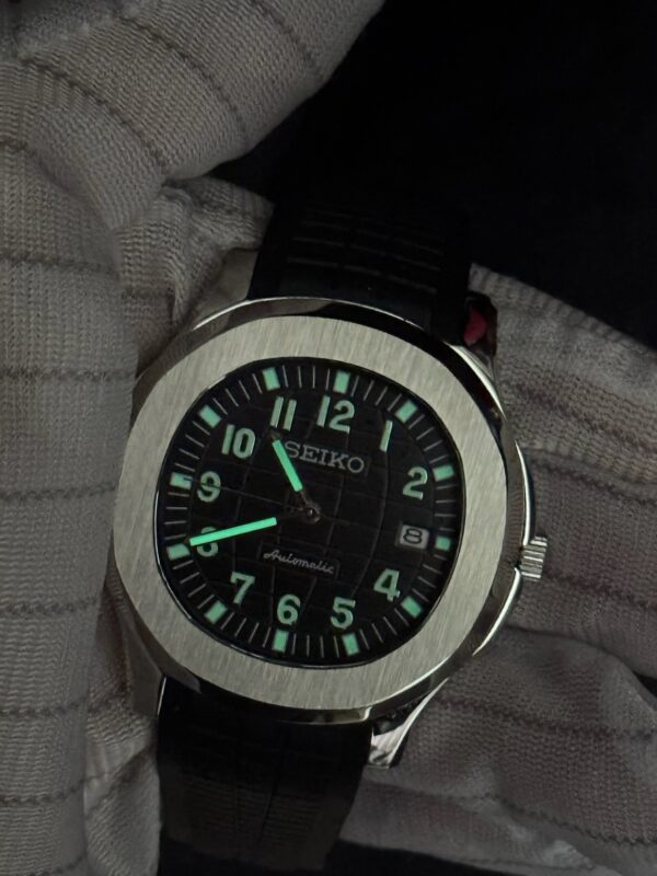 SEIKO MOD AQUANAUT "SILVER & BLACK"