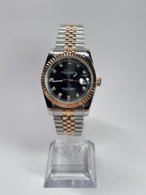 SEIKO MOD DAYDATE "BLACK ROSE GOLD" DIAMONDS