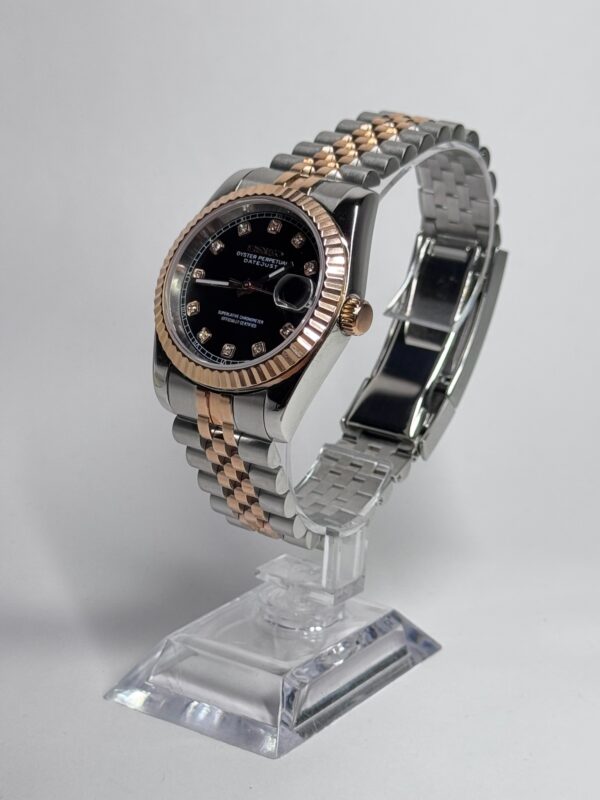 SEIKO MOD DAYDATE "BLACK ROSE GOLD" DIAMONDS