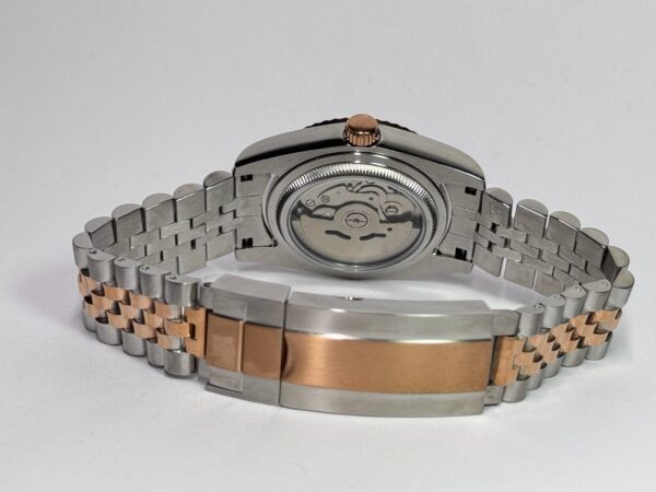 SEIKO MOD DAYDATE "BLACK ROSE GOLD" DIAMONDS