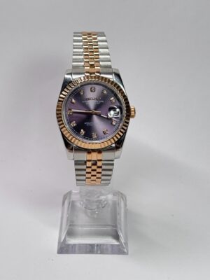 SEIKO MOD DAYDATE "LAVANDER ROSE GOLD" DIAMONDS