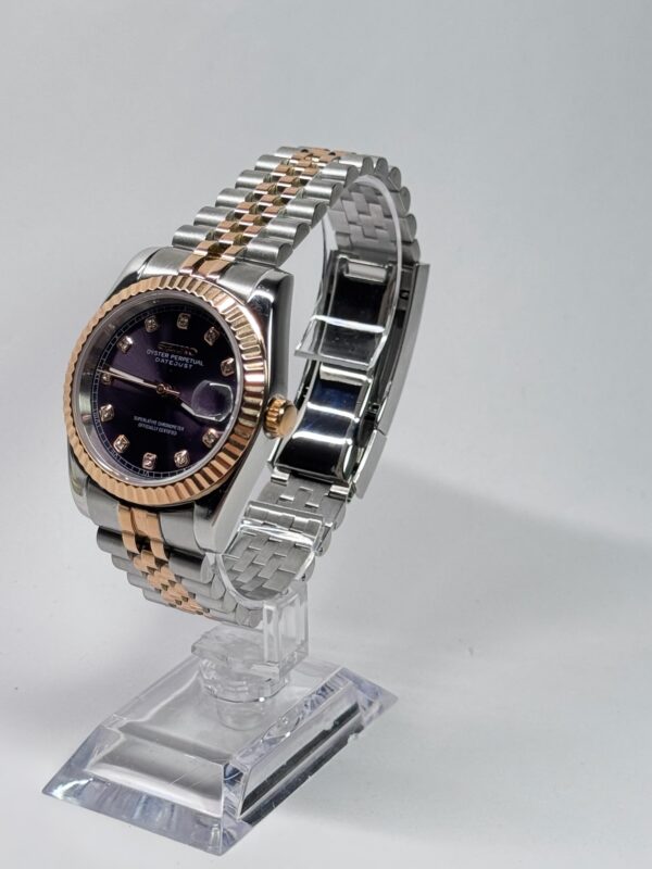 SEIKO MOD DAYDATE "LAVANDER ROSE GOLD" DIAMONDS