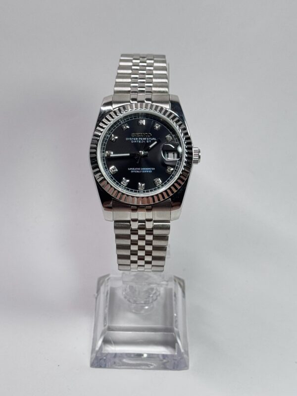 SEIKO MOD DAYDATE "BLACK" DIAMONDS