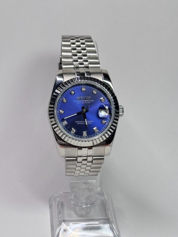 SEIKO MOD DATEJUST "BLUE DIAMONDS"