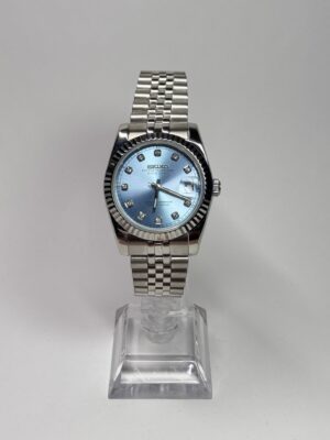 SEIKO MOD DATEJUST "ICE BLUE DIAMONDS"