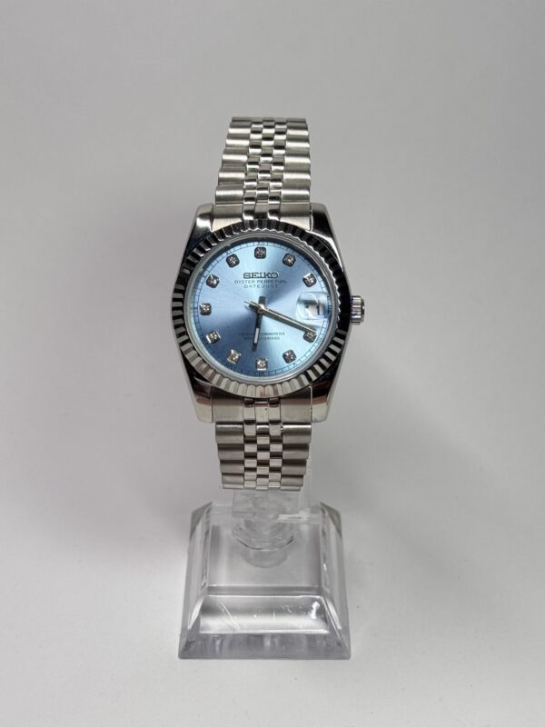 SEIKO MOD DATEJUST "ICE BLUE DIAMONDS"