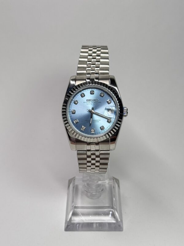 SEIKO MOD DATEJUST "ICE BLUE DIAMONDS"