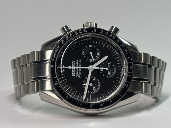 SEIKO MOD SPEEDMASTER BLACK SILVER