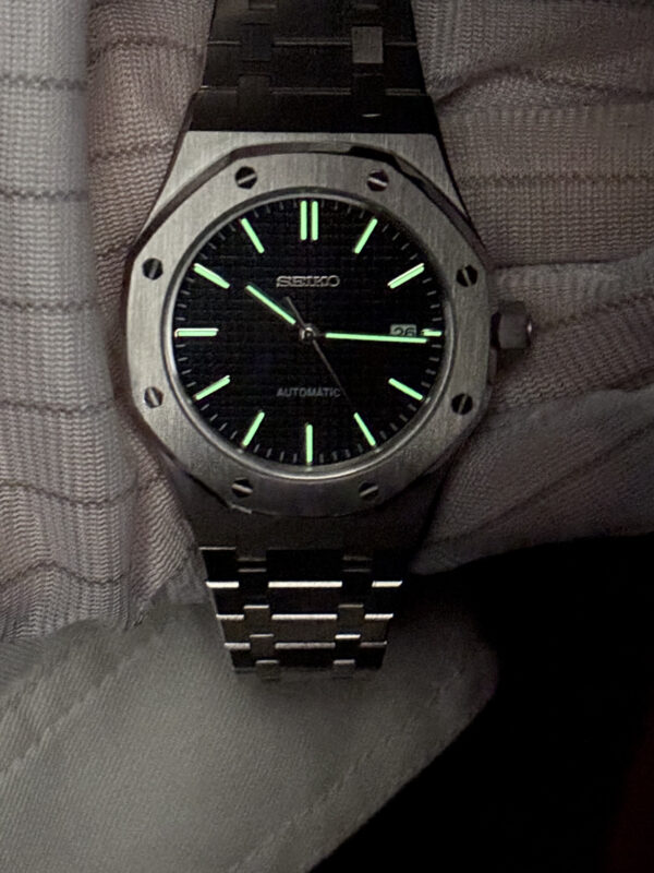 SEIKO MOD ROYAL OAK "BLACK"