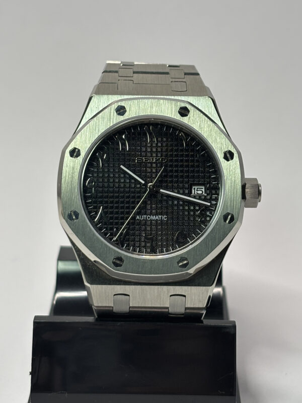 SEIKO MOD ROYAL OAK "ARABIC BLACK"