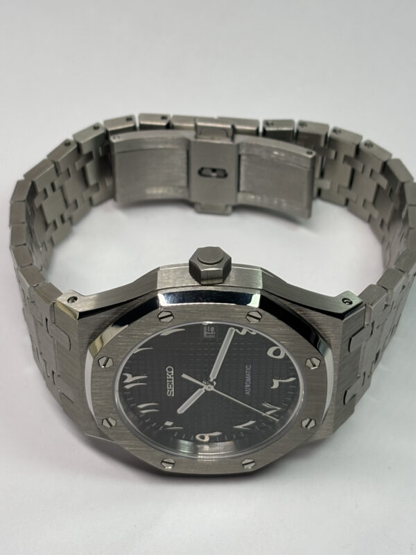 SEIKO MOD ROYAL OAK "ARABIC BLACK"