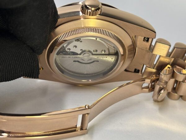 SEIKO MOD DAYDATE "GREEN OLIVE " ROSE GOLD
