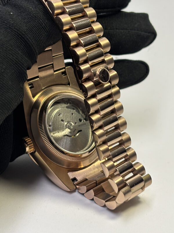 SEIKO MOD DAYDATE "GREEN OLIVE " ROSE GOLD