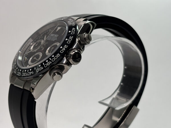 SEIKO MOD DAYTONA “SILVER & BLACK” ARABIC