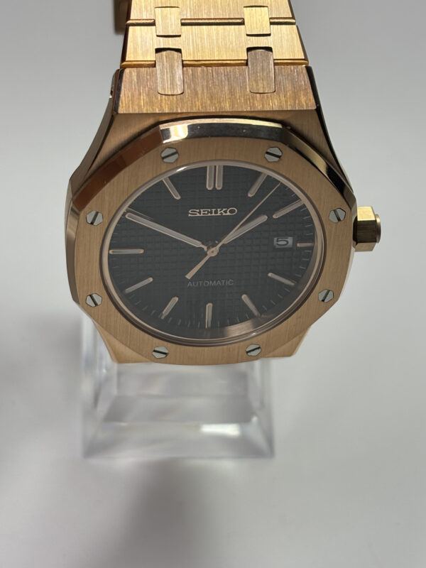 SEIKO MOD ROYAL OAK "ROSE GOLD & BLACK"