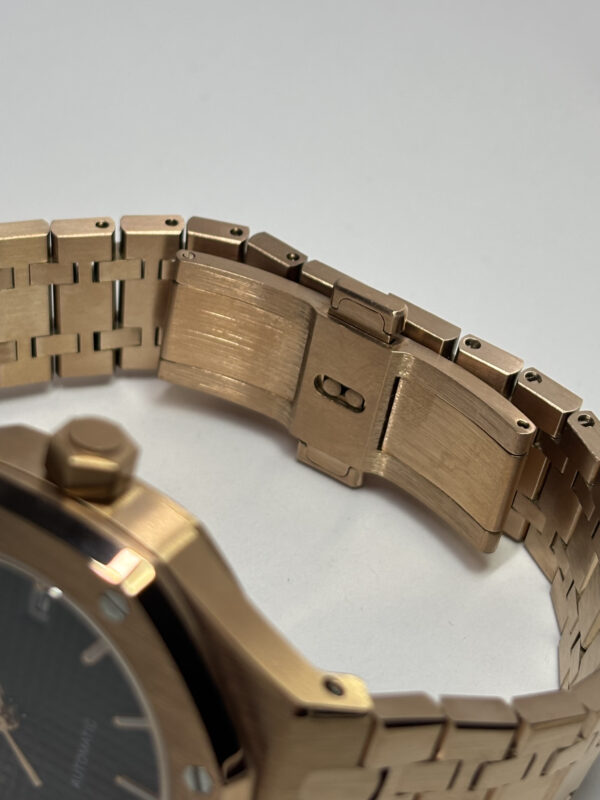 SEIKO MOD ROYAL OAK "ROSE GOLD & BLACK"