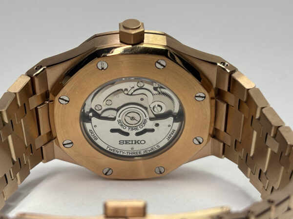 SEIKO MOD ROYAL OAK "ROSE GOLD & BLACK"