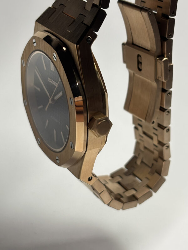 SEIKO MOD ROYAL OAK "ROSE GOLD & BLACK"