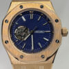 SEIKO MOD ROYAL OAK OPEN HEART "ROSE GOLD & NAVY CIRCLES DIAL"