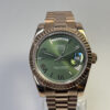 SEIKO MOD DAYDATE "GREEN OLIVE " ROSE GOLD