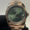 SEIKO MOD DAYDATE "GREEN OLIVE " ROSE GOLD