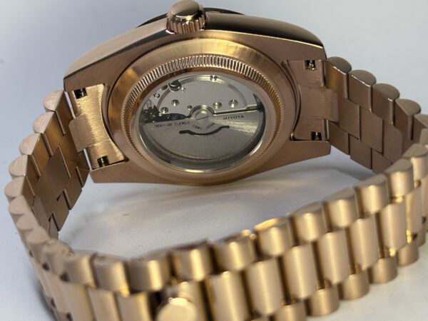SEIKO MOD DAYDATE "GREEN OLIVE " ROSE GOLD