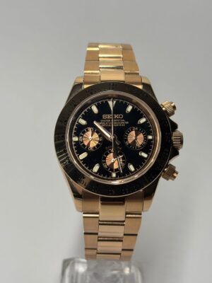 SEIKO MOD DAYTONA "ROSE GOLD" OYSTERFLEX
